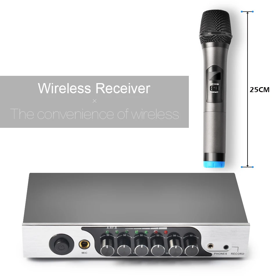 KEXU UHF Двухканальный беспроводной ручной микрофон простой в использовании