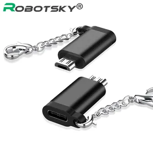 Кабель-адаптер Micro USB папа-мама Type-C