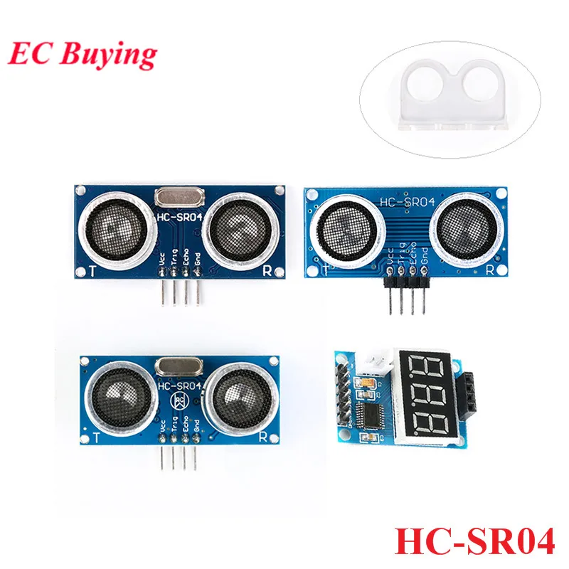 Ультразвуковой модуль детектора расстояния датчика с цифровым дисплеем плата