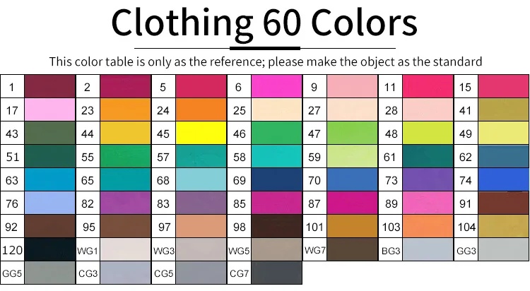Clothing 60 Color TOUCHNEW T7 30/40/60/80 двойной головкой набор маркеров для живописи на спиртовой основе эскиз Маркеры Ручка для офиса дизайн анимационный комикс товары для рукоделия - Цвет: Clothing 60 Color