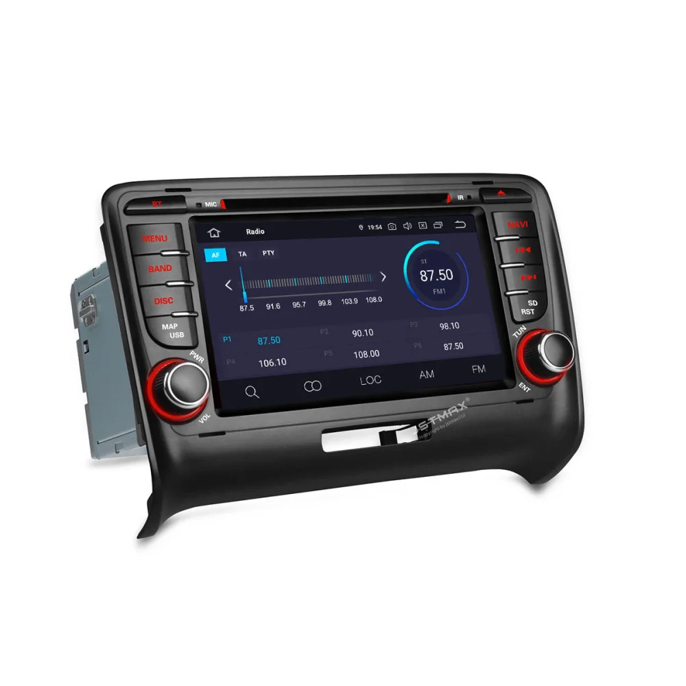 JSTMAX Android 9 0 автомобильный dvd радиоприемник мультимедийный плеер 4 Гб + 64 ГБ для Audi TT