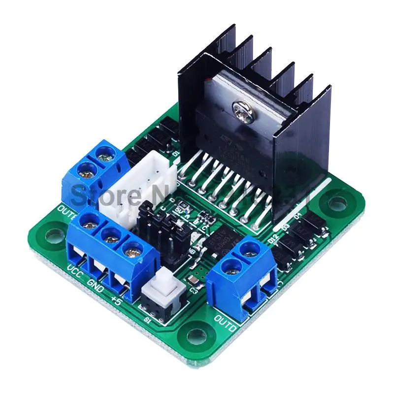 Новый двойной H Мост DC шаговый двигатель контроллер платы Модуль L298N для Arduino