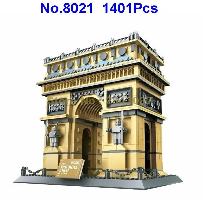 8021/5223 1401 шт. Франция во всем мире Landmark Архитектура Триумфальная арка Парижа