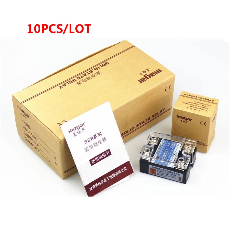 

10 pcs/lot Mager SSR 25A 24V DC-DC Solid State Relay MGR-1 DD220D25