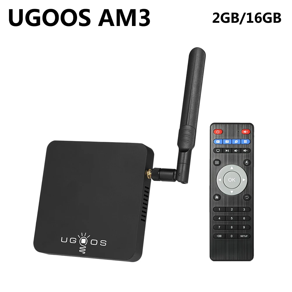 UGOOS AM3 Amlogic S912 Octa Ядро Смарт Android 7 1 ТВ контейнер под элемент питания 2 Гб