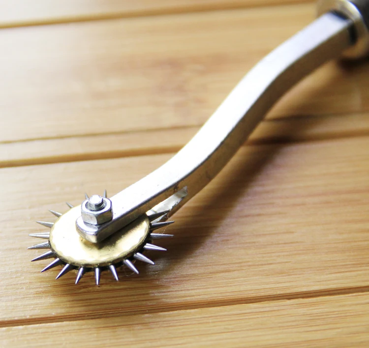 Кожевенное ремесло штифт для ткани кожи пластика ролик стежки скалка отверстие