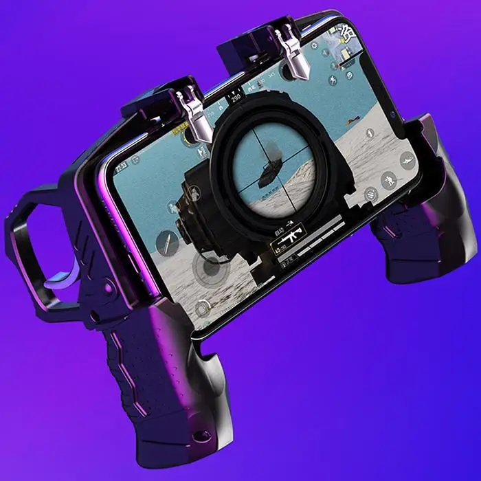 Игровой триггер для мобильного телефона кнопка огня черный шутер контроллер