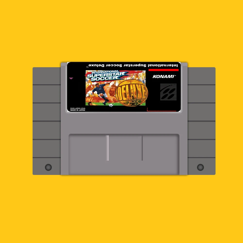Горячая 46 Pin 16 Bit NTSC игровой Картридж-Международный суперзвезды Футбол Делюкс