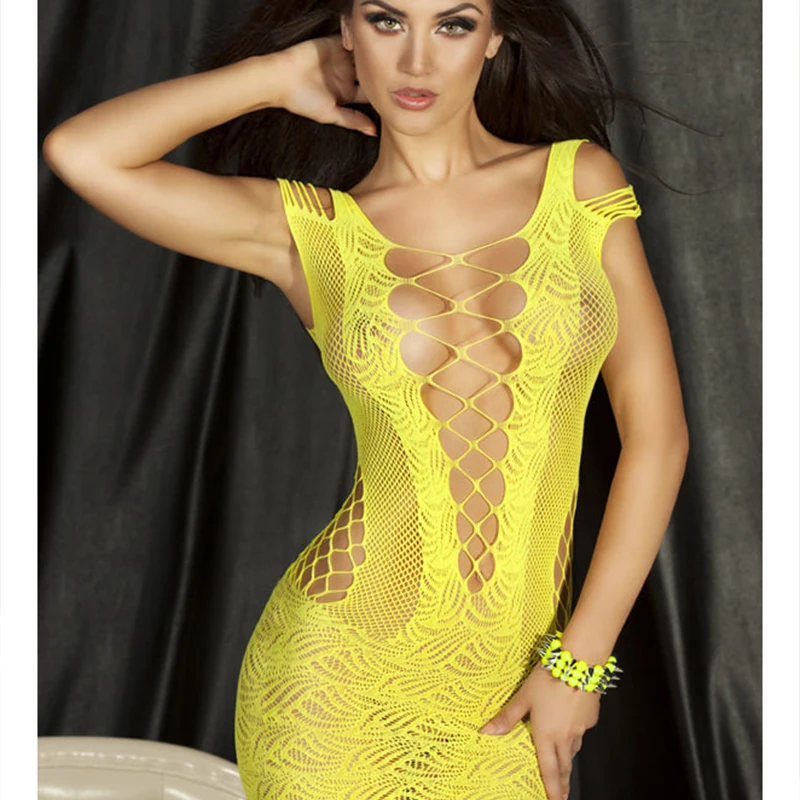 Женское сексуальное нижнее белье популярное ажурное платье с сеткой кроше