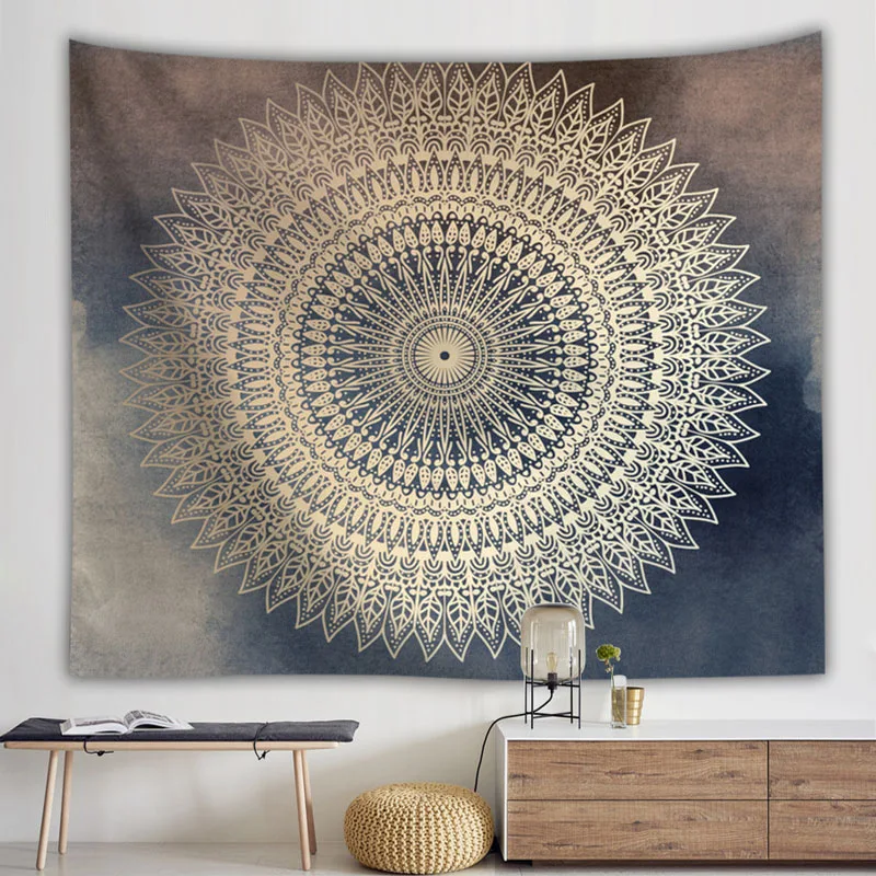 

Mandala Tapestry Foreign Trade Indian Mandala Tapestry Cushion Wall Hanging 030