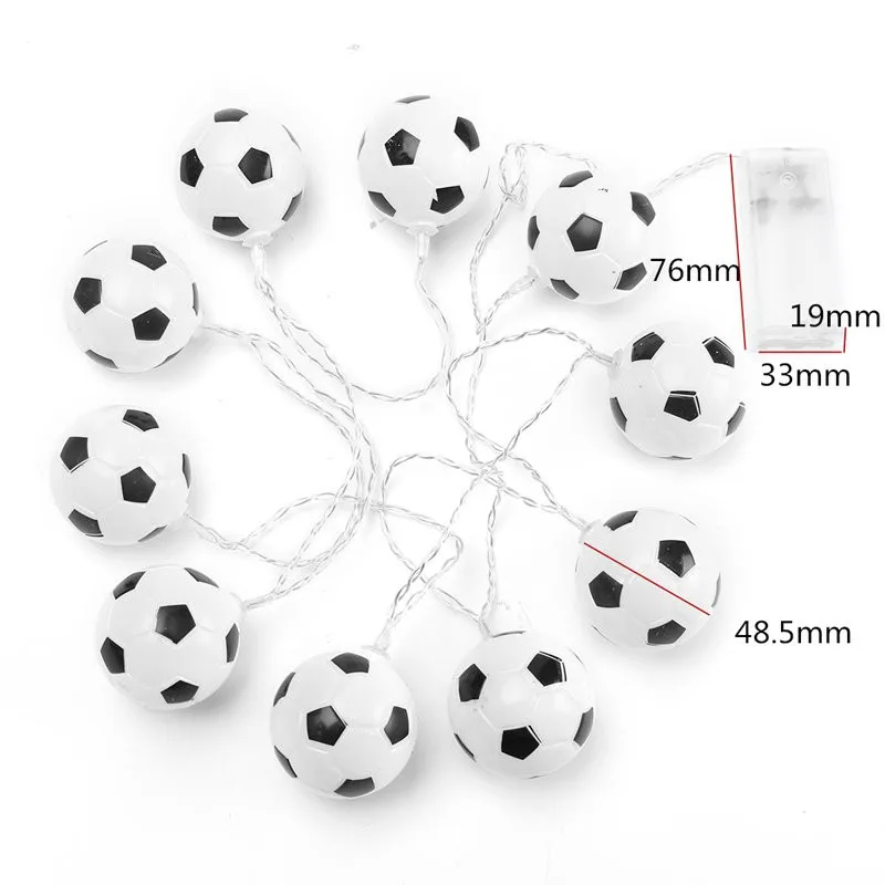 CLAITE 10 LED футбольная гирлянда на батарейках для спальни праздника вечеринки