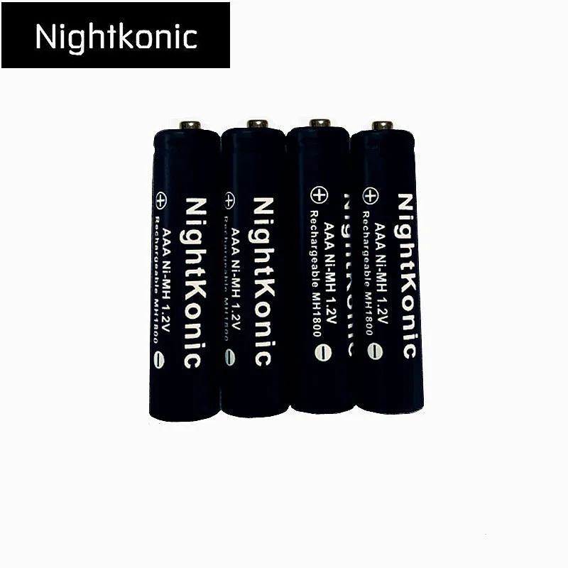 Nightkonic 4 шт./лот aaa батарея 1 2 V Ni-MH Аккумуляторная для камеры игрушка-фонарик AAA |