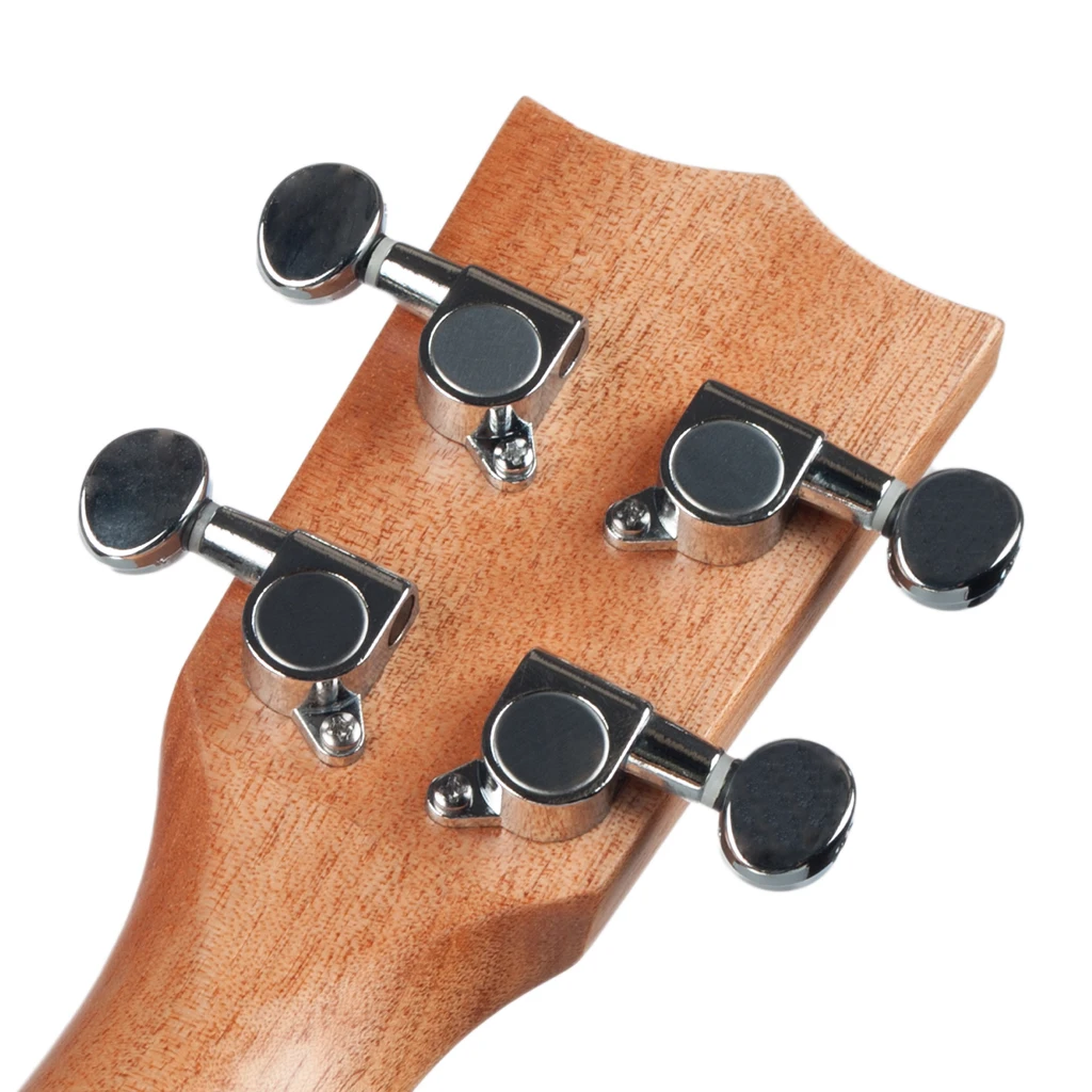 Укулеле 21 дюйм гавайская гитара Сопрано из твердой ели красного дерева 4