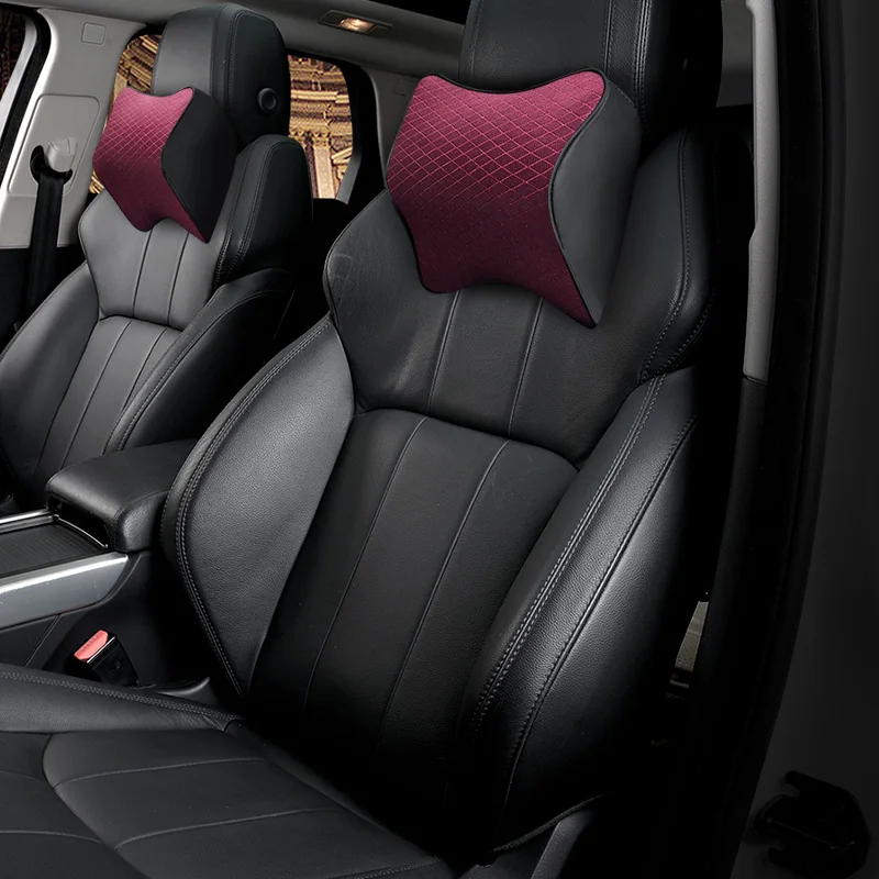 2 PCS Neck Pillow Support Car Seat For Driving Travel Memory Foam Headrest WearResistant Breathable Fine Work |