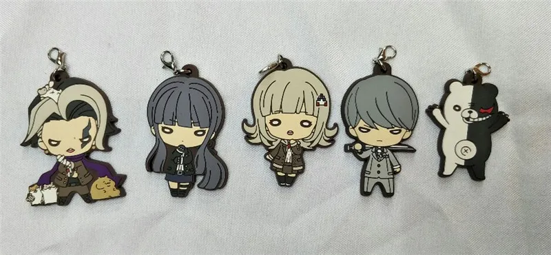 Danganronpa: Trigger Happy Havoc фигурка аниме модель Monokuma Kirigiri Kyouko Naegi Makoto Maizono Sayaka резиновая подвеска