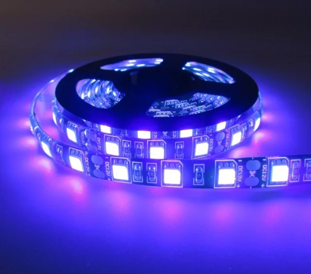УФ черные огни DC12V SMD5050 395 405nm Гибкая полоса IP65 для наружного использования лодки