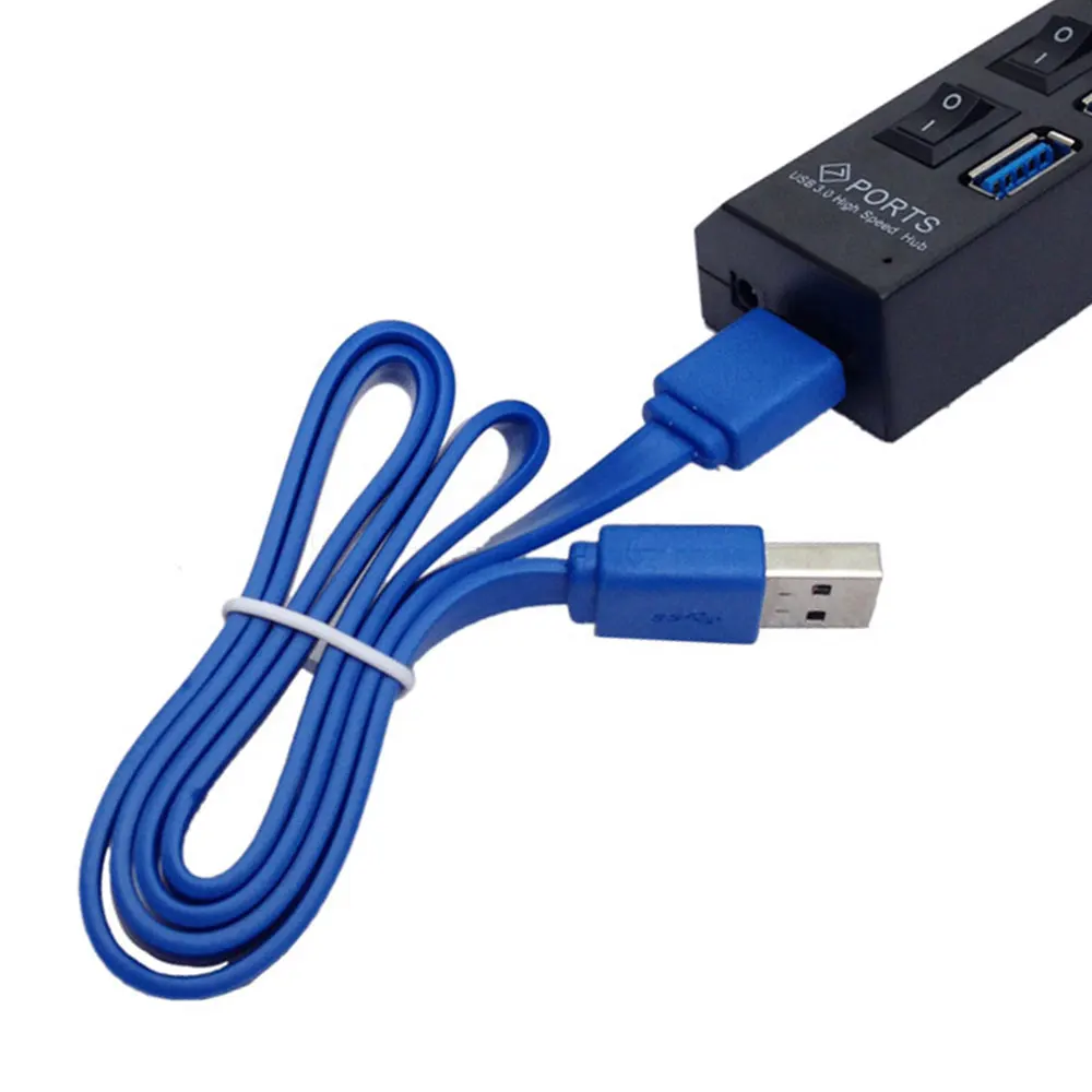 Высокоскоростной концентратор kebidumei USB 3 0 4 порта адаптер 5 Гбит/с переключателем