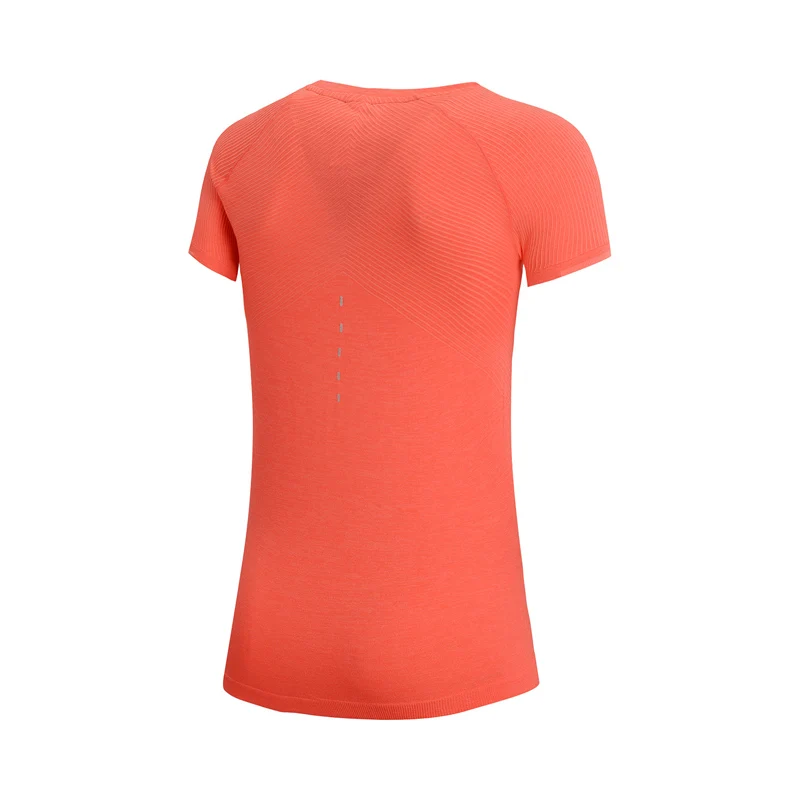 Женская футболка для бега Li-Ning облегающие дышащие спортивные майки с подкладкой