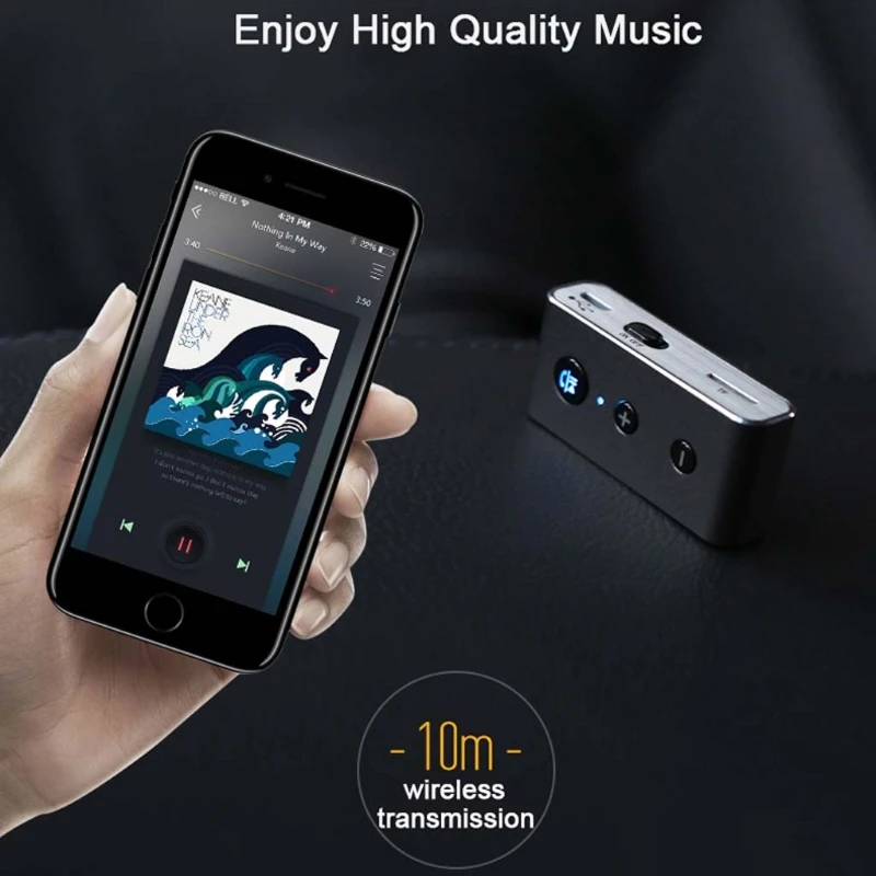 ANENG беспроводной 3,5 мм Bluetooth аудио приемник TF MP3-плеер для автомобиля динамик наушники