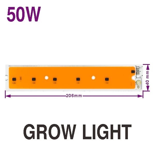 Grow Light LED COB Plant Grow Light Chip Full Spectrum AC220V 50W Smart IC Cold White LED Lamp Beads Chip For DIY Led Floodlight Spotlight - Испускаемый цвет: Grow Light