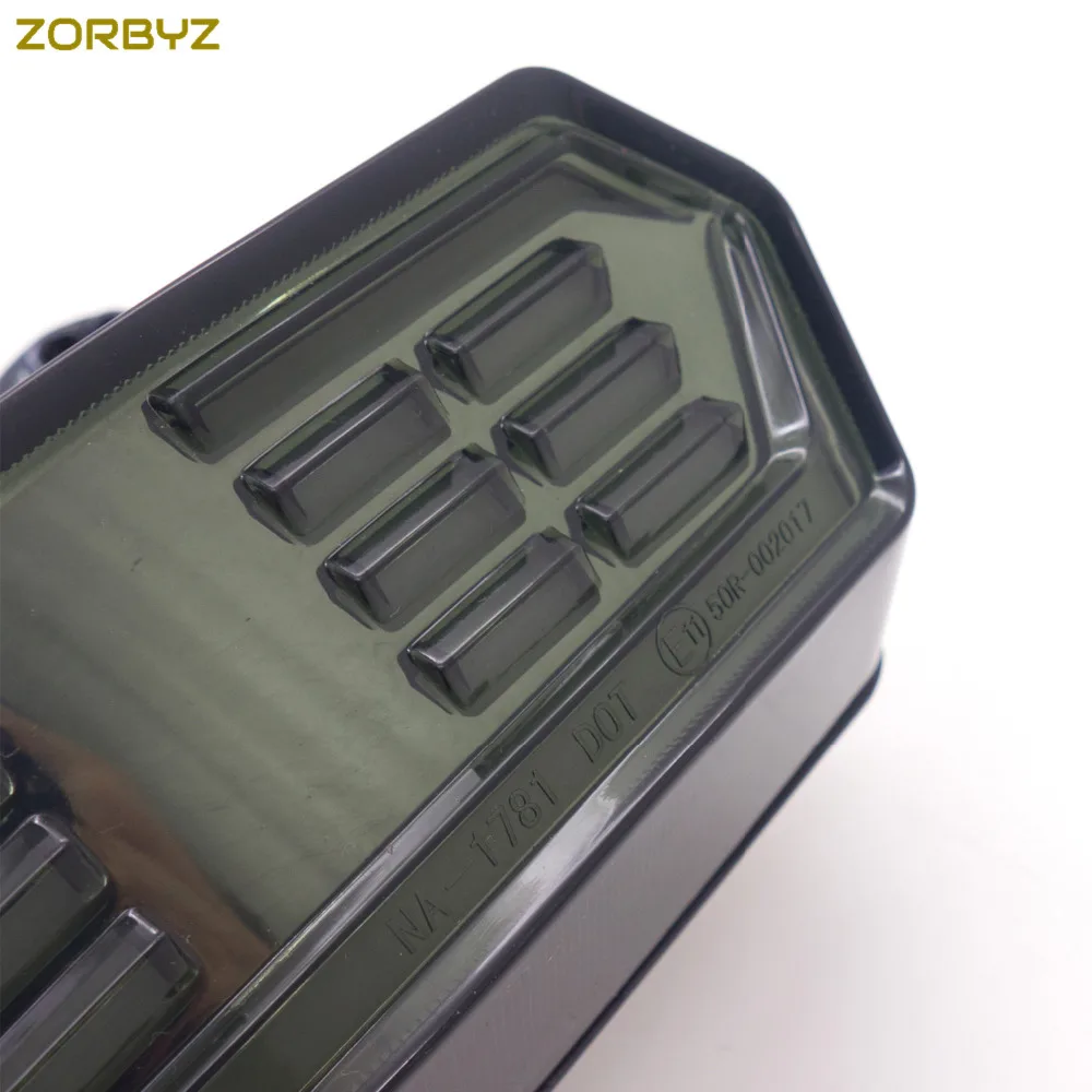 Zorbyz дым светодио дный Хвост тормоза течет вода указатель поворота для Honda гром MSX125 CB/CBR650F CTX700/CTX700N