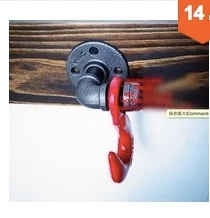 1 шт. Ретро чугунный фланцевый клапан настенный крюк DIY промышленный стиль вешалка для одежды крюк Лофт промышленный стиль