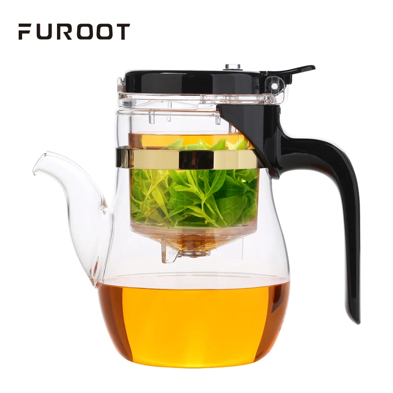 Элегантный стеклянный чайник с ситечком для чая молочный чай улун чайный набор
