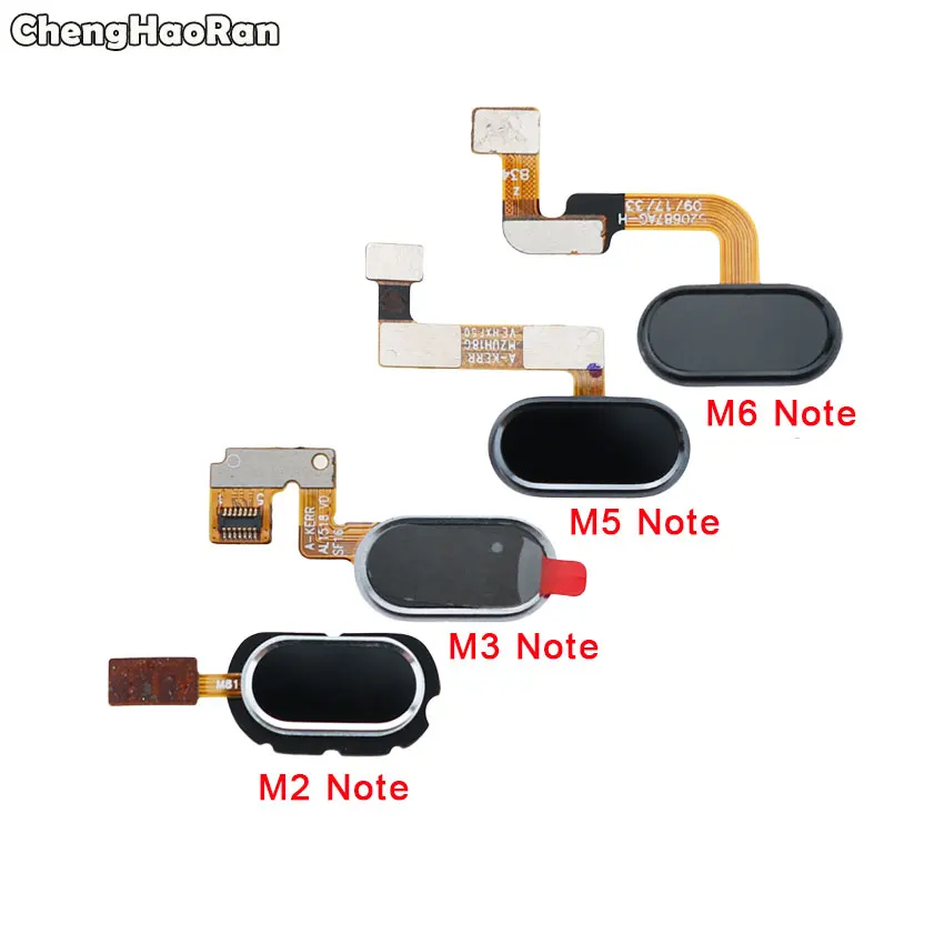 ChengHaoRan для Meizu M2 M3 M5 M6 Note Кнопка Домой отпечатков пальцев Touch ID датчик распознавания гибкий кабель лента Запчасти для авто