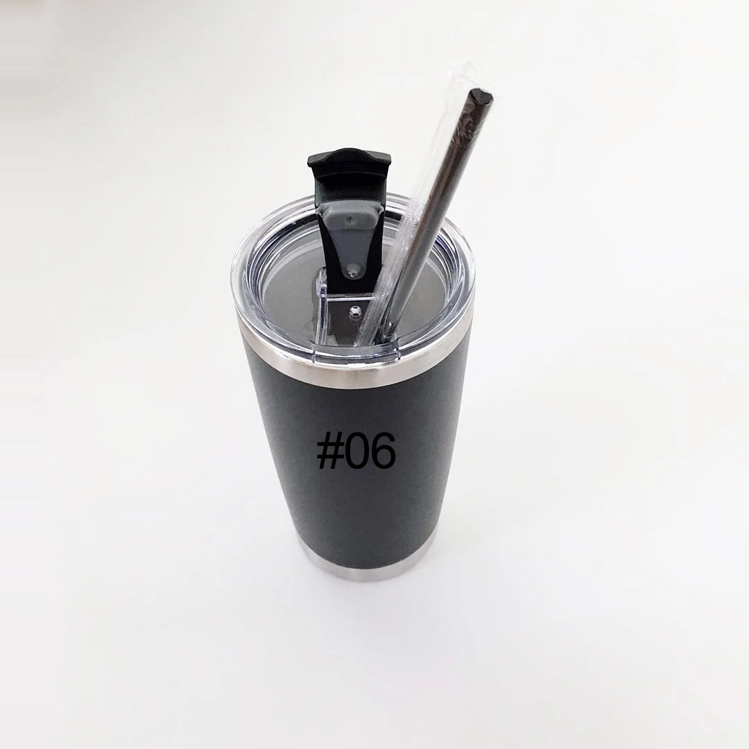 20oz Tumblers 06 Пустой 20 унций винный стакан с соломинкой из нержавеющей стали с двойными стенками с вакуумной изоляцией кружка персонализированный Тощий стакан Прямая поставка - Цвет: 20oz Tumblers 06