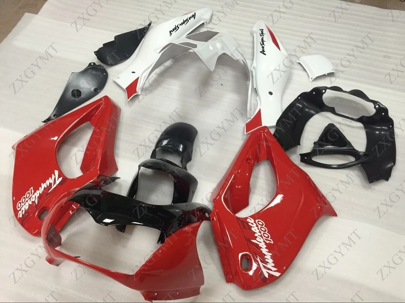 Обтекатели YZF1000R 1997 2007 Красный Белый Пластиковый обтекатель для YAMAHA 02 03 Abs Thunderace 04