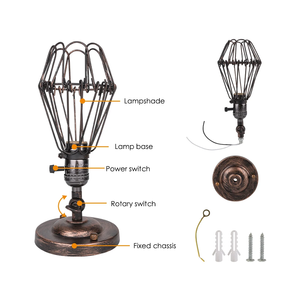 Лофт ретро светильник креативный Железный настенный E27 для помещения столовой