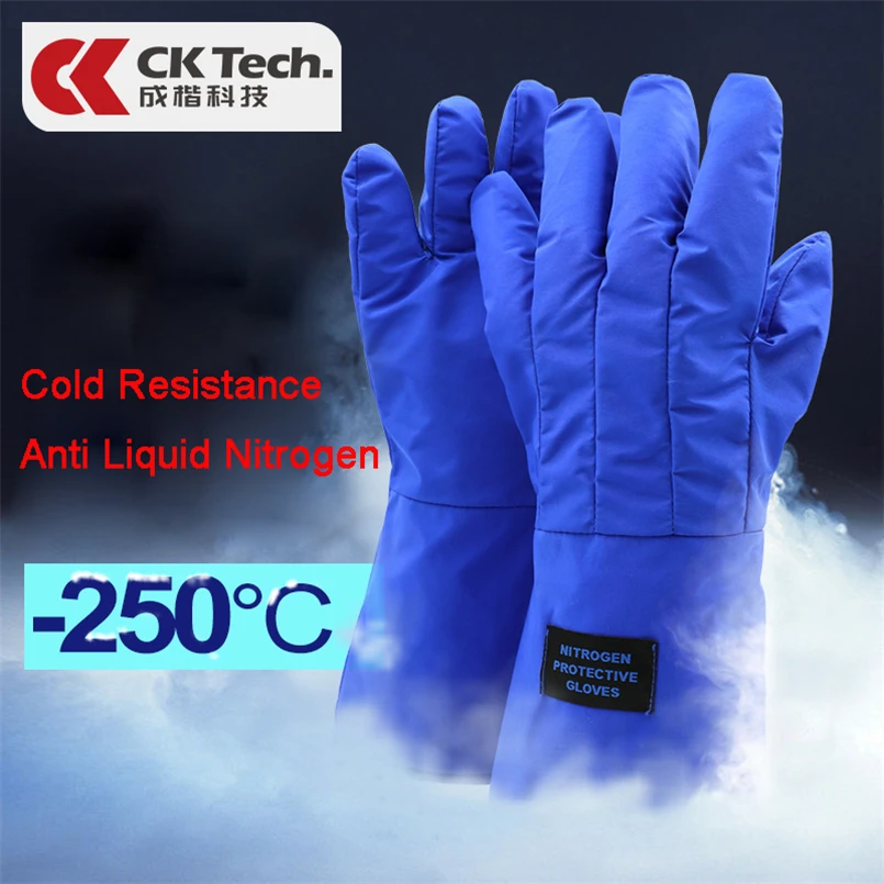 CK Tech. 250 градусов гипотермия 38 см защитные перчатки для жидкого азота защитные перчатки для холодной защиты водонепроницаемые перчатки для мороза