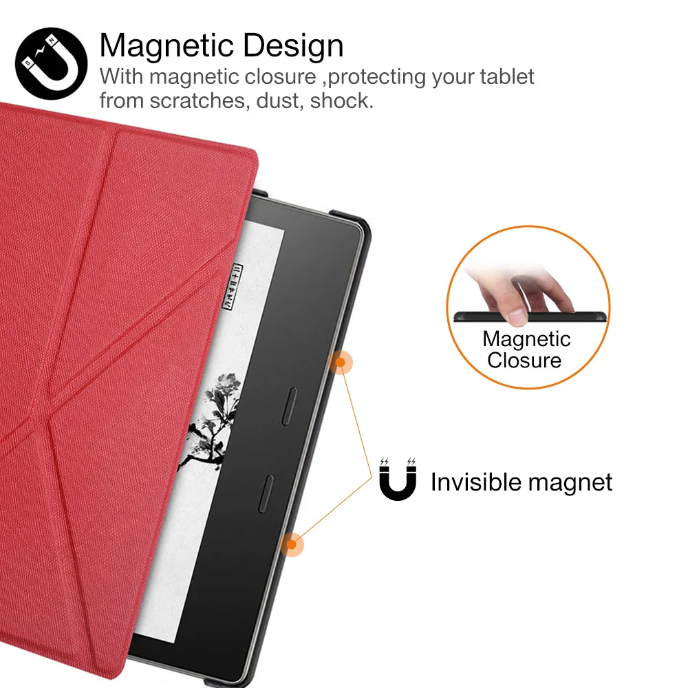 Чехол подставка из искусственной кожи для Kindle Oasis 2 2017 3 2019|case for kindle|kindle stand caseamazon