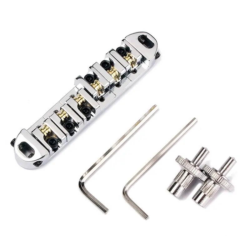 Металлический роликовый мост GA108A гитарный 1 комплект|Детали и аксессуары для