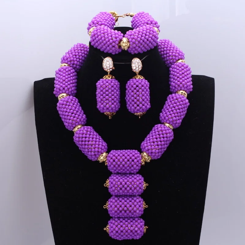 Комплект из колье и серёг медного сплава бусин|statement necklace set|fashion setnecklace set |