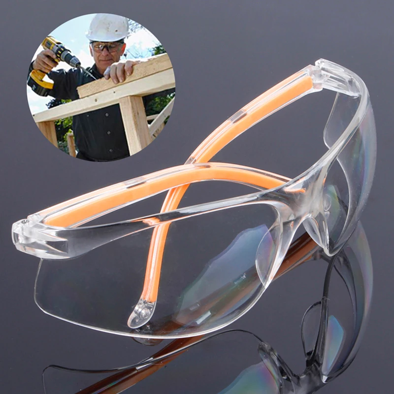 

Safety Glasses Dust-Proof Glasses Transparent Working Glasses Lab Dental Eyewear Splash Protective Anti-wind Glasses Goggles