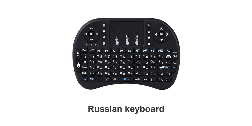 Everycom проектор аксессуар i8 Русский Английский 2,4 ГГц Беспроводная клавиатура Air mouse тачпад ручной для Android tv BOX Мини ПК