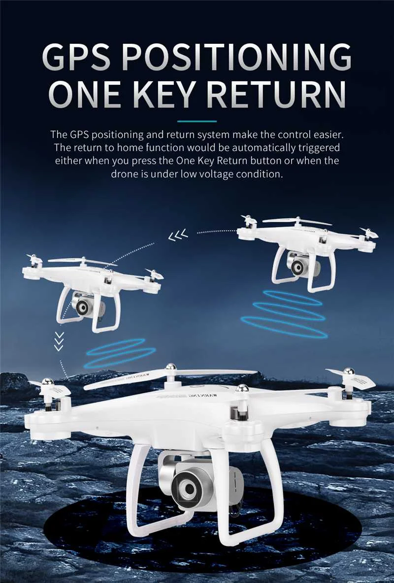 Новейший Дрон JJRC H68G gps 5G Wifi FPV с камерой 1080P Attitude Hold RTF Follow Me уличные игрушки Радиоуправляемый Дрон Квадрокоптер