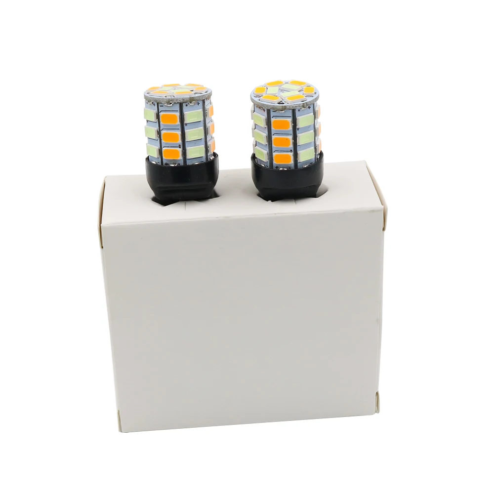 YSY 1 комплект Ледяной Синий/янтарный S25 P21W 1156 BA15S T20 7440 5630 33 SMD светодиодный 33SMD