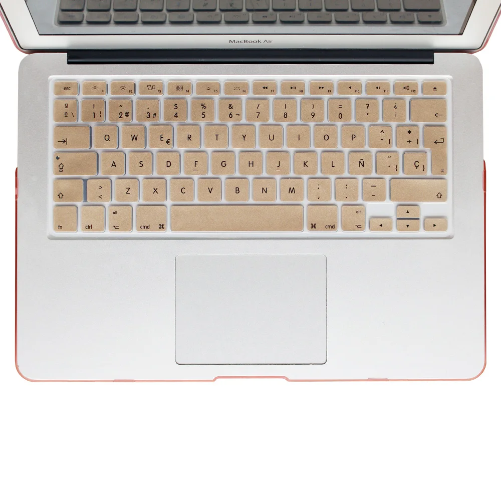 1 шт. чехол с испанской клавиатурой для Macbook Air 13 дюймов силиконовая черная
