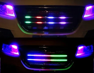Автомобиль rgb модификация светодиодный стробоскоп предупреждение полицейский