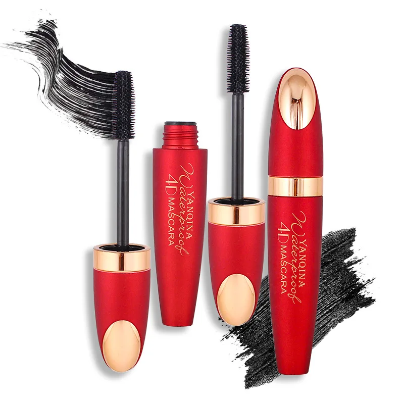 1 PC Mascara 4d Fiber Lashes Silk Waterproof Rimel 3D Thick Black Lash Eyelash Extension Lengthening Eyes Makeup |