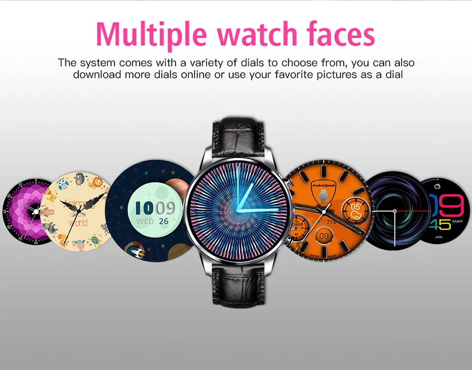 Keoker Smartwatch Классическая Бизнес Для мужчин Android 7,1 1,39 дюйма BLuetooth 4G Поддержка sim-карты WI-FI gps Smartwatches Для мужчин