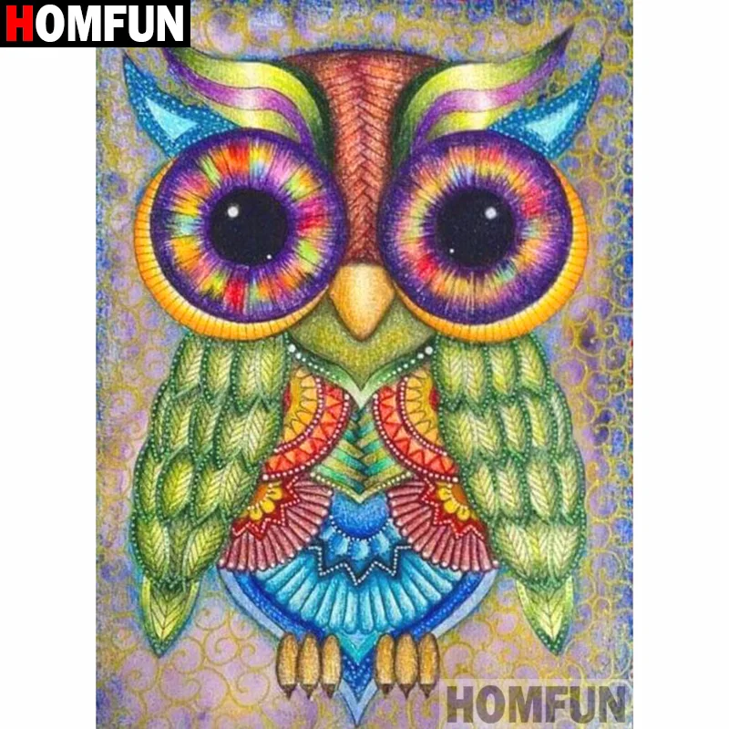 Алмазная 5D Вышивка HOMFUN с полными стразами Набор для творчества вышивка крестиком