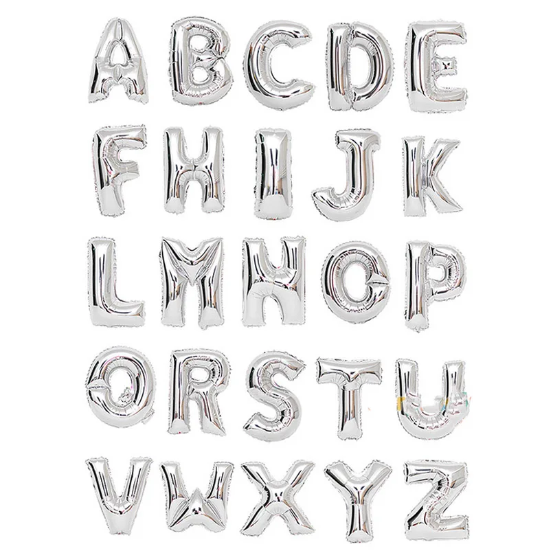 1pcs 16inch A-Z Optional Letters Balloon Alphabet Aluminum Foil Helium Balloons Birthday Wedding Party Decoration Celebr | Дом и сад
