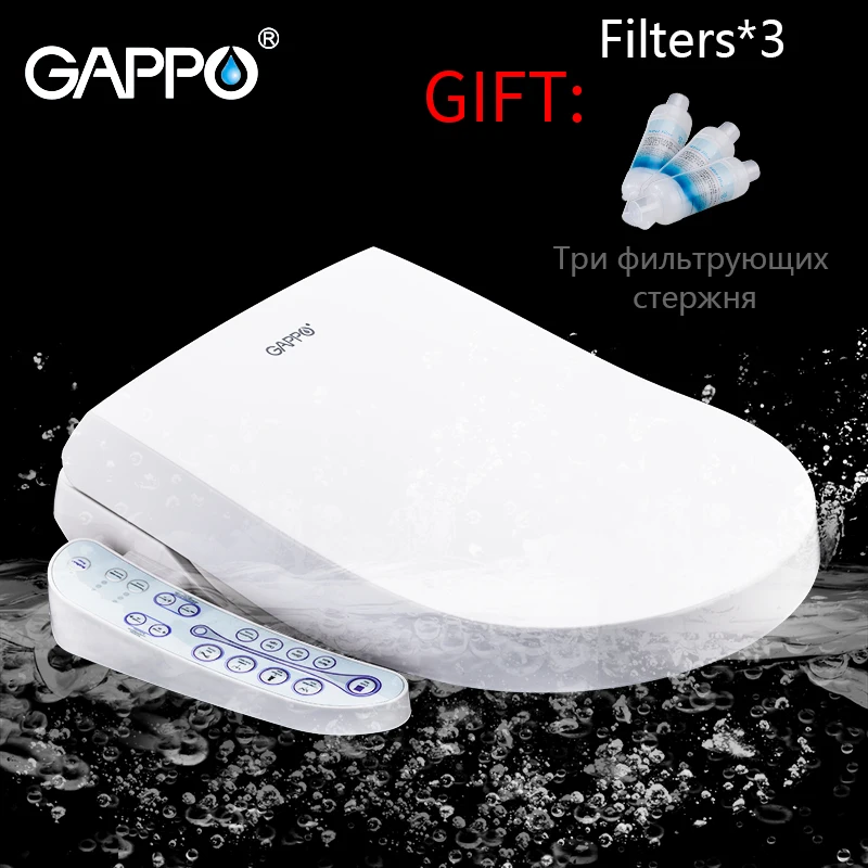 GAPPO сиденье для унитаза умное биде теплое чистое сухое покрытие удлиненное