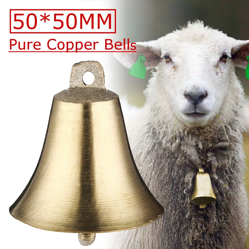 

1PCS Sheep Copper Bells Livestock Animal Husbandry Copper Bells Sound Loud Brass Bell Cow copper Bells Loud Crisp Farther