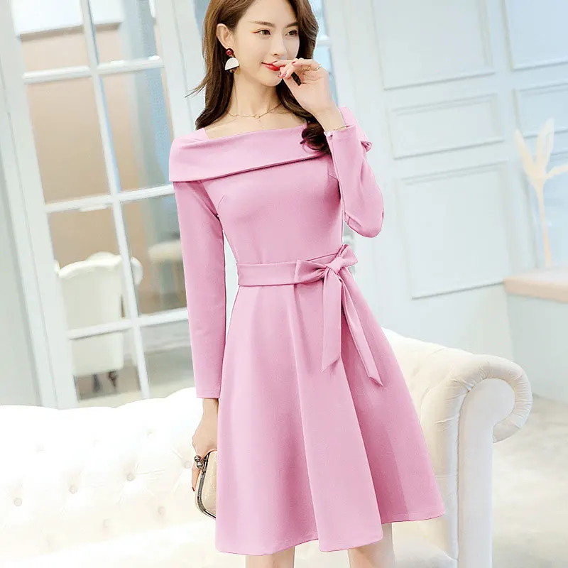 HEE GRAND Vestidos женское осеннее платье 2018 повседневные платья с длинными рукавами