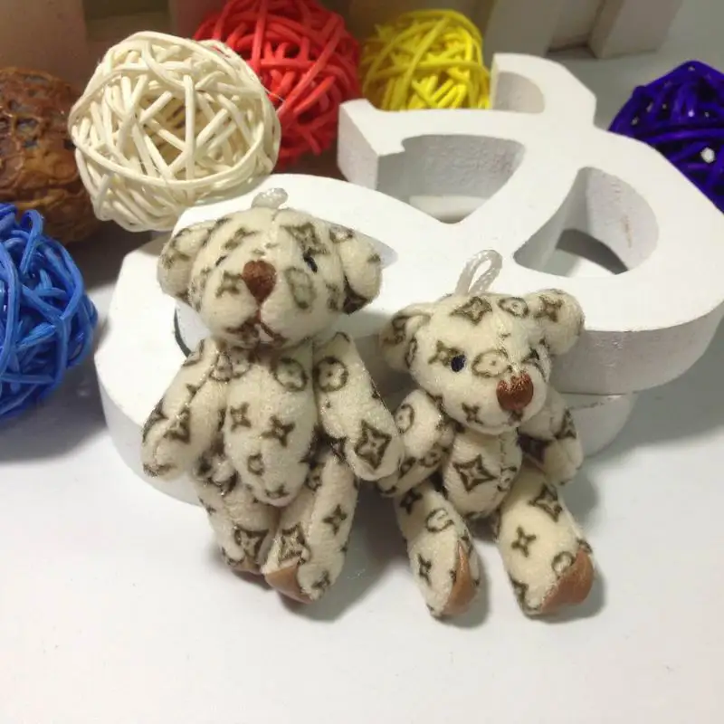 Mini 4.5CM Fluffy Teddy Bear Plush Stuffed TOY DOLL Garment &amp Hair Accessories brinquedos | Игрушки и хобби