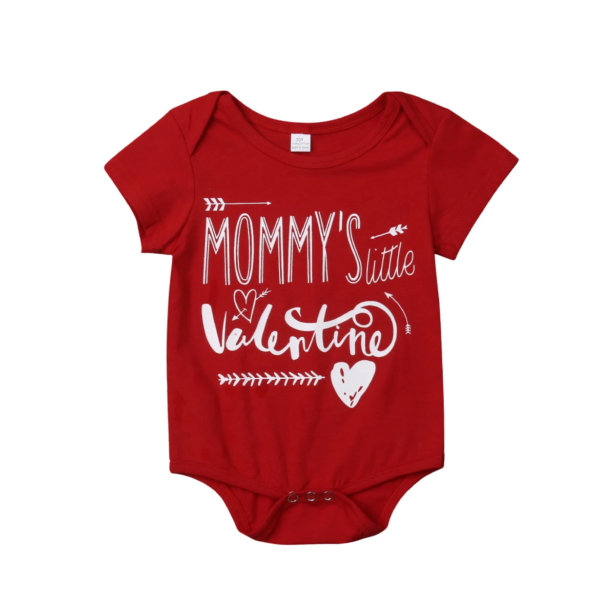 Romper 0 to 6 Months Летние одинаковые комплекты для семьи с надписью «Big Sister Little Brother» для маленьких мальчиков на День святого Валентина, красный цвет - Цвет: Romper 0 to 6 Months
